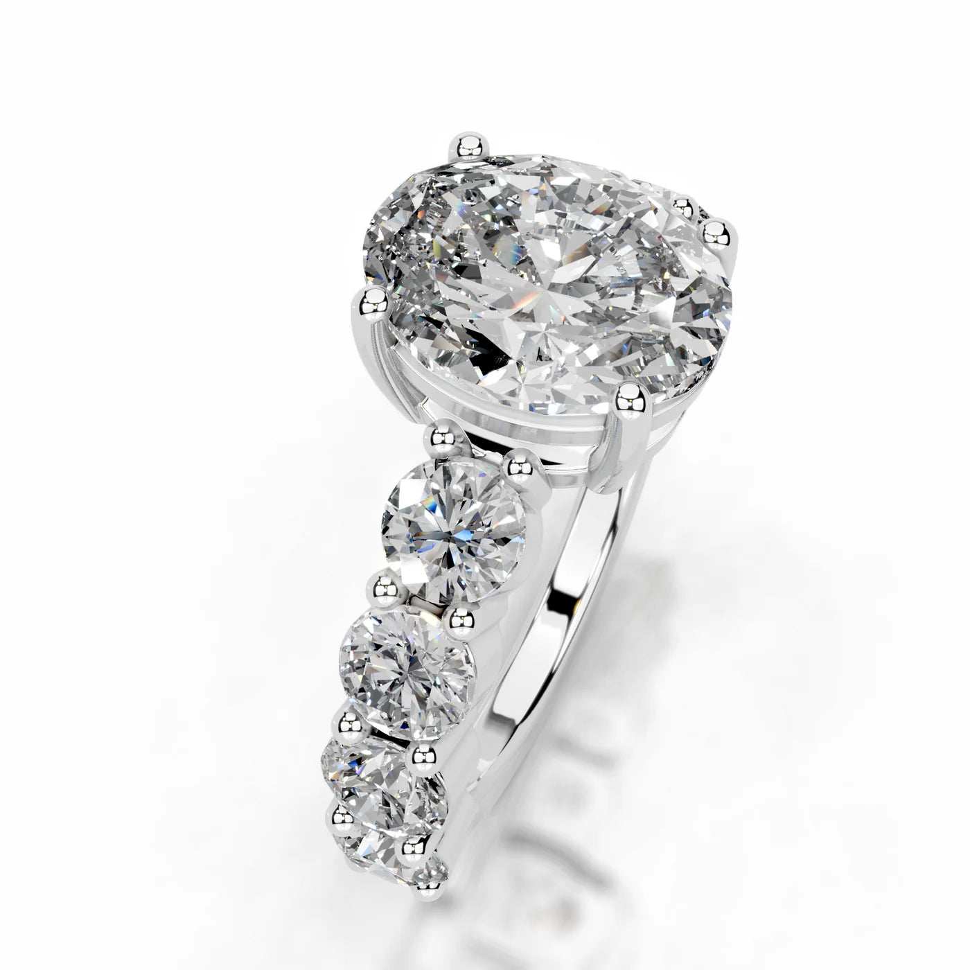 Fiora Lab Grown Diamond Ring . White Gold