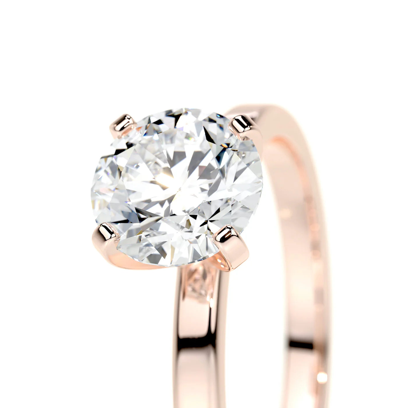 Glacia Lab Grown Diamond Ring . Rose Gold