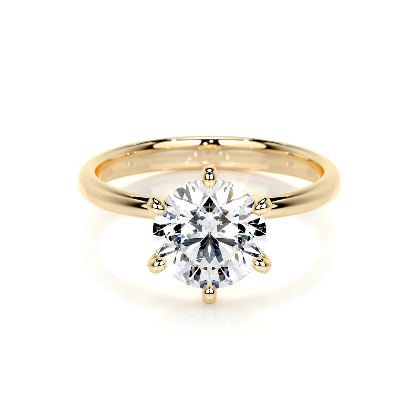 Lumina Lab Grown Diamond Ring . Yellow Gold