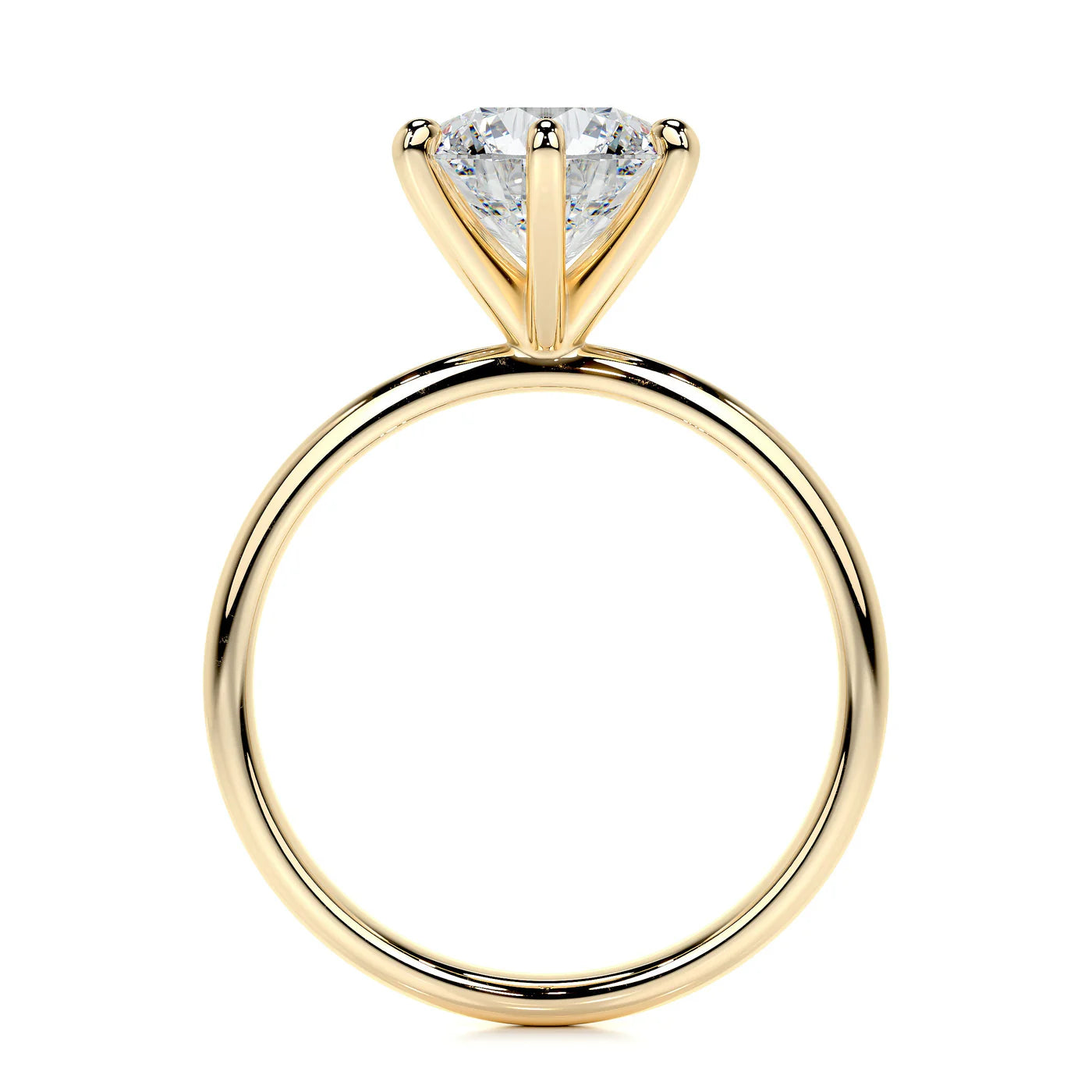 Lumina Lab Grown Diamond Ring . Yellow Gold