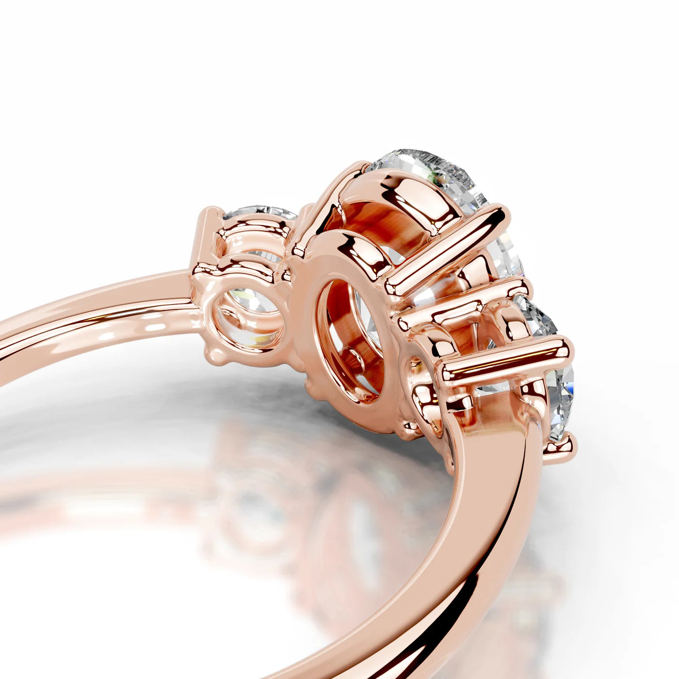 Noelle Lab Grown Diamond Ring . Rose Gold