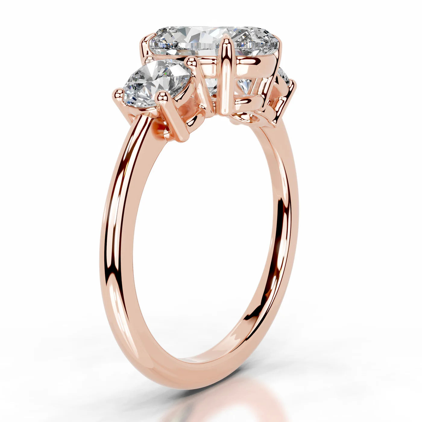 Noelle Lab Grown Diamond Ring . Rose Gold