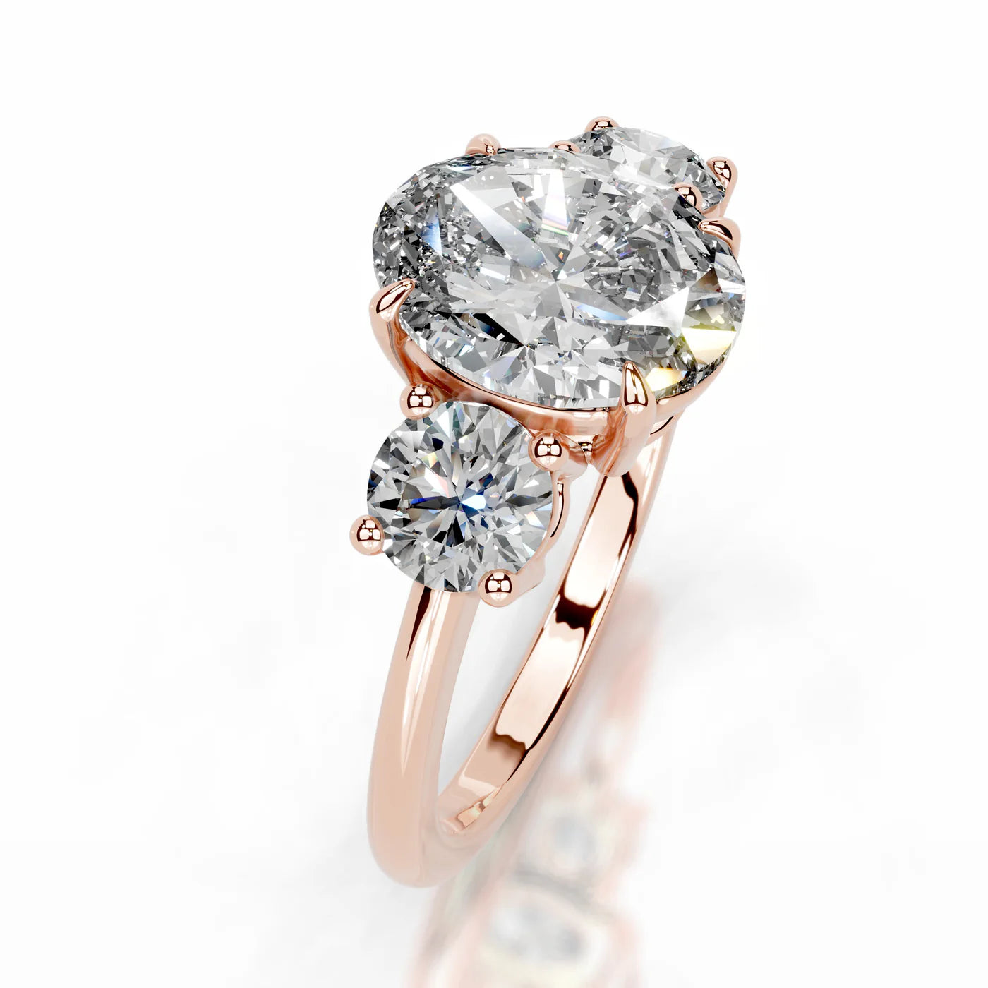 Noelle Lab Grown Diamond Ring . Rose Gold