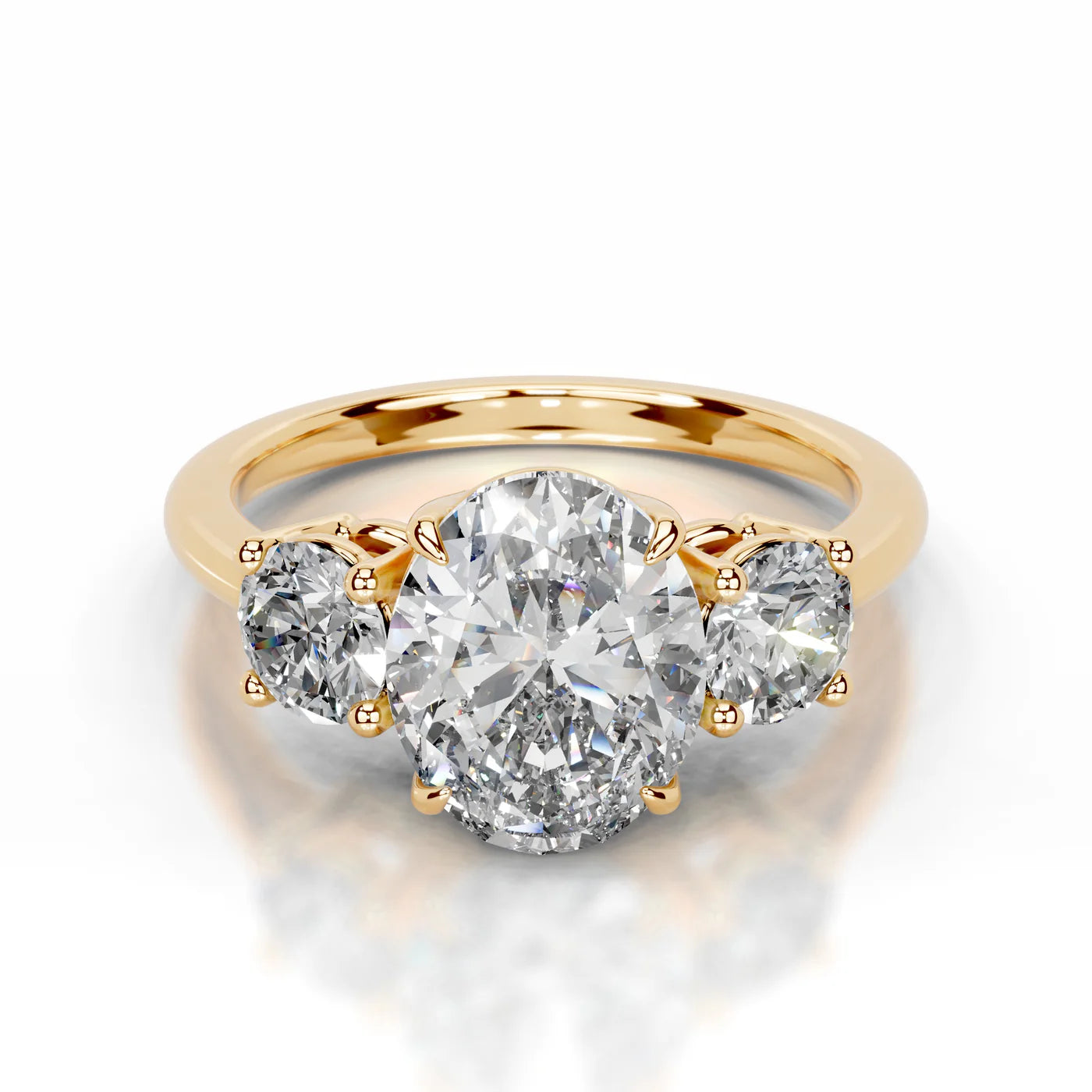 Noelle Lab Grown Diamond Ring . Yellow Gold