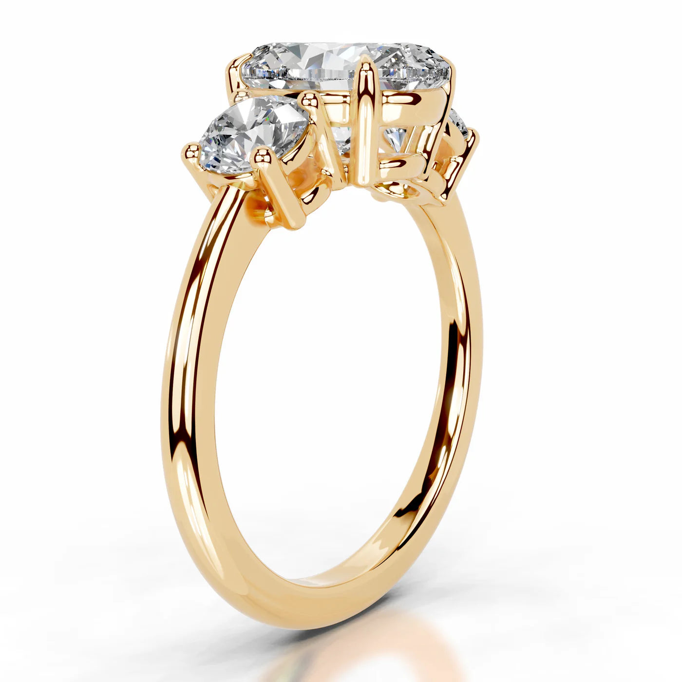 Noelle Lab Grown Diamond Ring . Yellow Gold