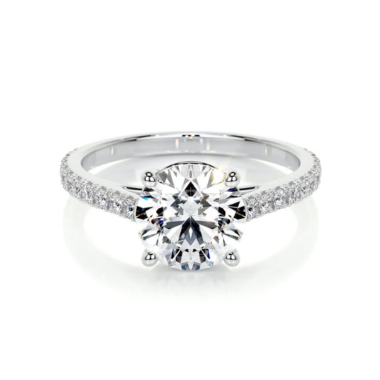 Pristina Lab Grown Diamond Ring . White Gold