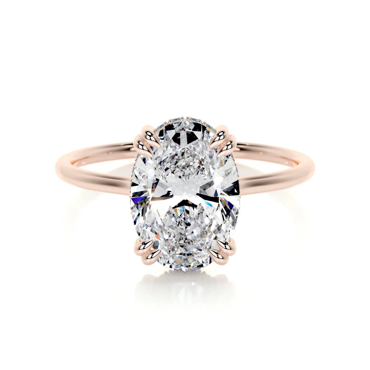 Serene Lab Grown Diamond Ring . Rose Gold