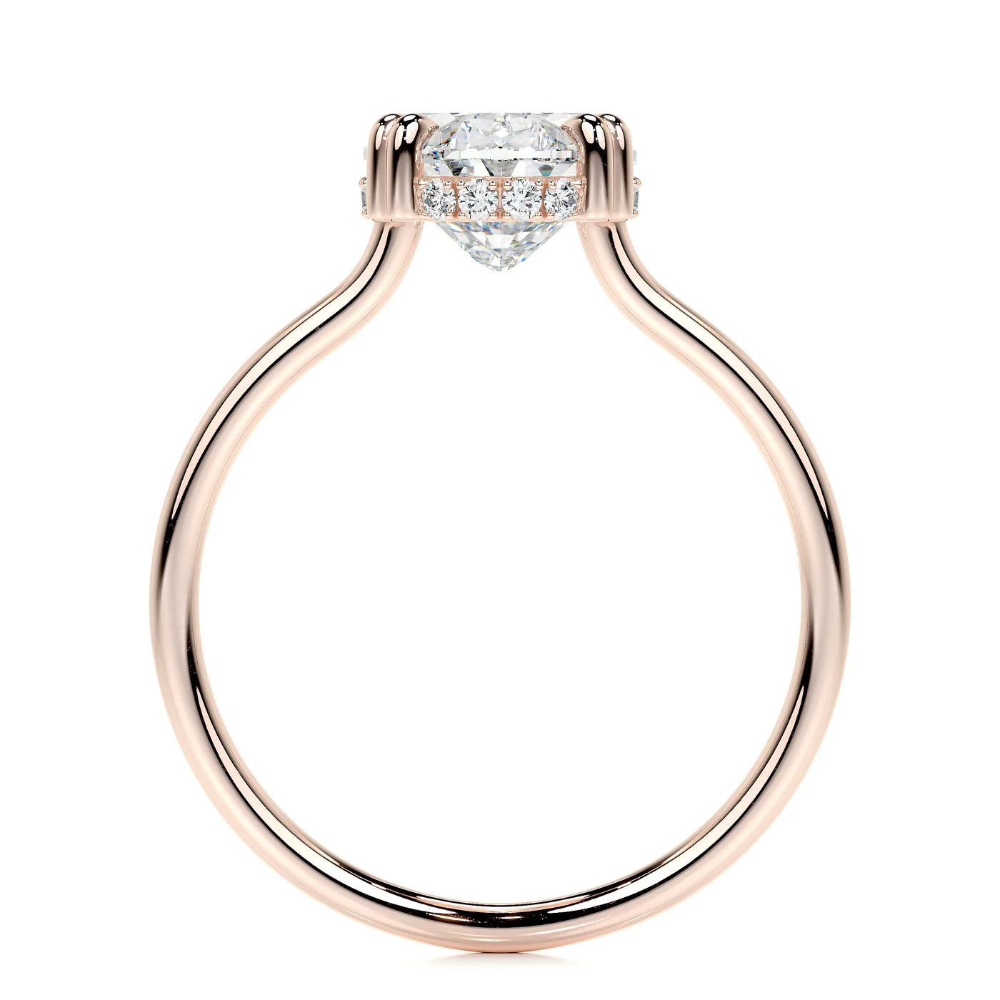 Serene Lab Grown Diamond Ring . Rose Gold