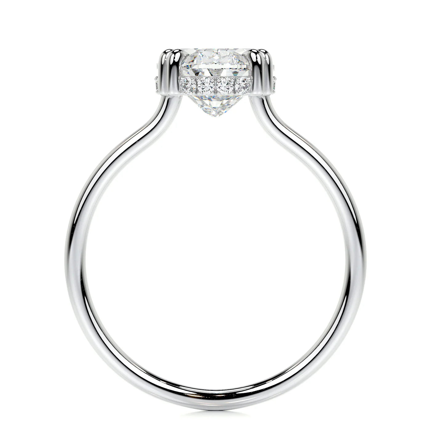 Serene Lab Grown Diamond Ring . White Gold