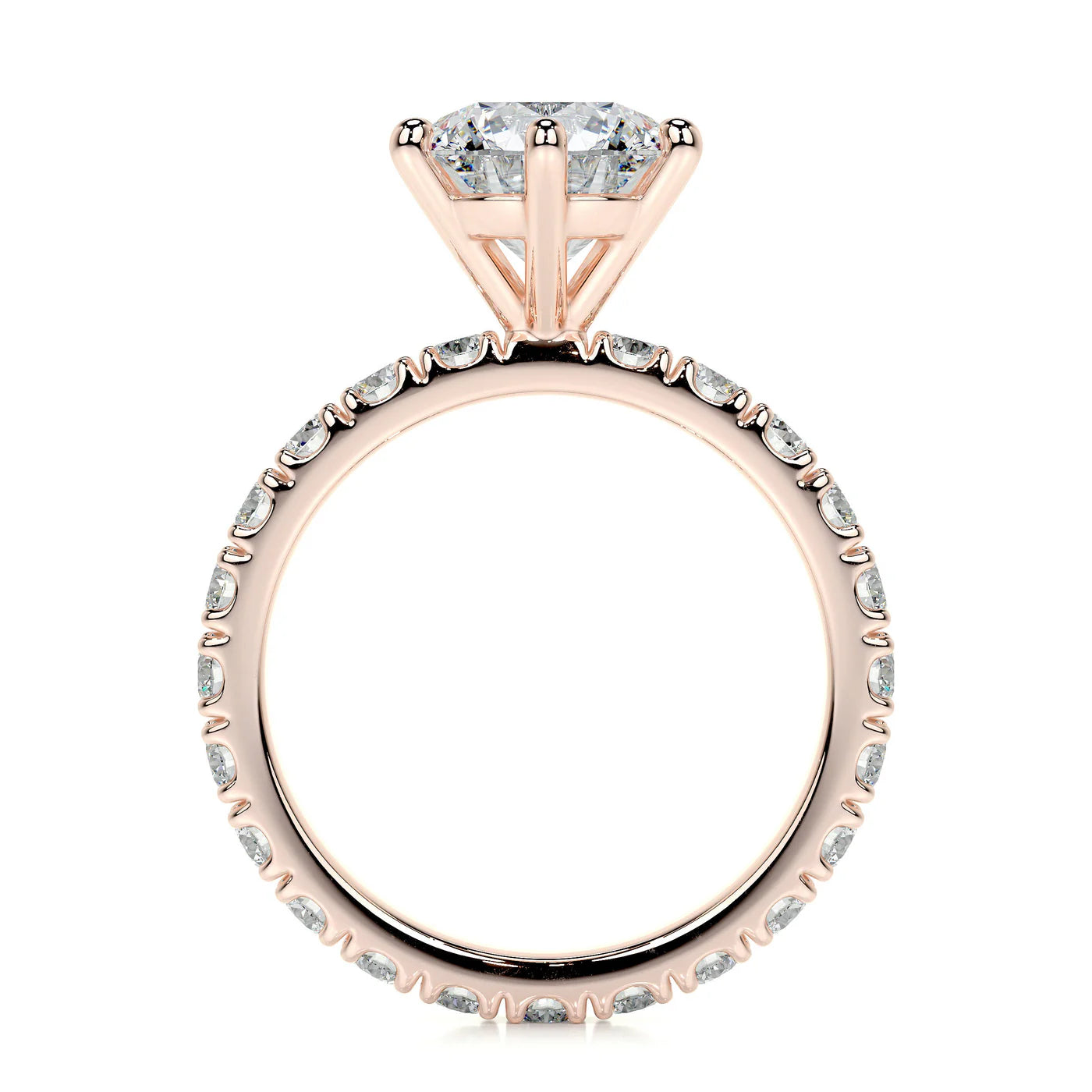 Solace Lab Grown Diamond Ring . Rose Gold