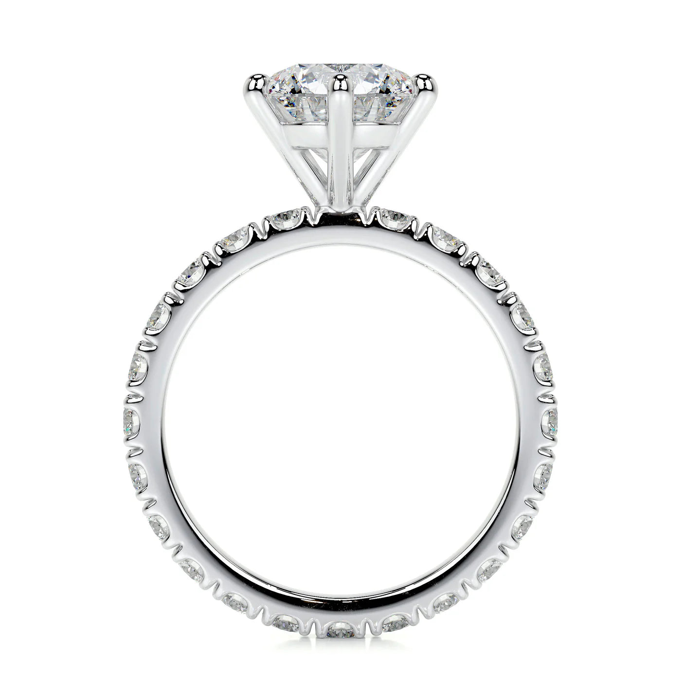 Solace Lab Grown Diamond Ring . White Gold