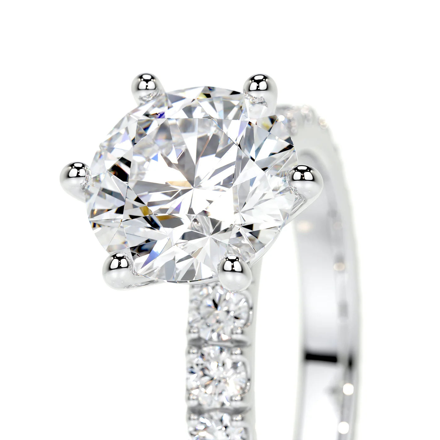 Solace Lab Grown Diamond Ring . White Gold